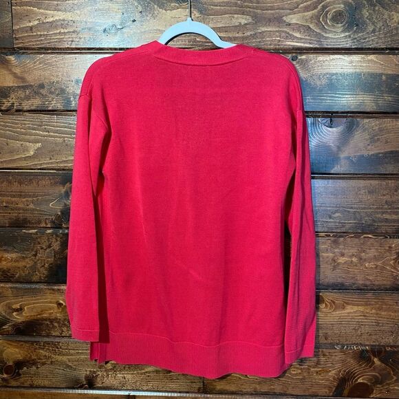 Talbots Cranberry Color Button Down Cotton Blend Knit Cardigan Women's Size XS - Picture 14 of 14